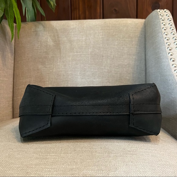 Tribe Alive Lux Genuine Leather Unique Brass Circle Handle Hand Bag Bucket Bag - Picture 3 of 4